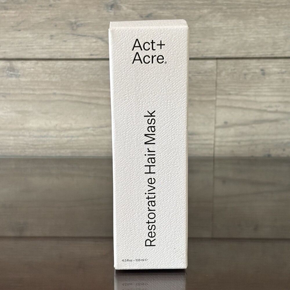 Act + Acre Daily Restorative Hair Mask For All Hair Types & Saver 4.5 fl oz NIB